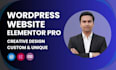 create wordpress website with elementor pro