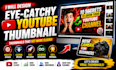 design eye catchy youtube thumbnail