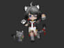 create your chibi character into 3d printing stl