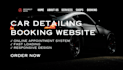 car detailing booking website, auto detailing, car wash website, ceramic coating