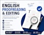 proofread, edit and fix grammar in your english document