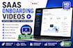 create saas onboarding video and user training videos for startup software vide0