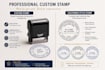 do proffesional custom stamp and california style stamp
