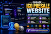 create ico presale website with smart contract integration