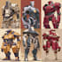 custom mecha robot armor concept art
