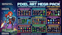 design pixel art game assets character sprites sheet animation indie game