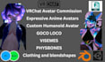 design anime vrchat avatar humanoid vrc avatar vtuber avatar 3d model vrm avatar