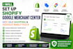 set up shopify google merchant center