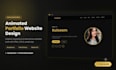 design a modern animated portfolio website