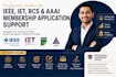 prepare smieee fiet fbcs application and  references needed