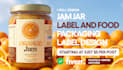 design jam jar label and food packaging label design