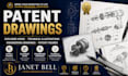 do patent figures exploded views technical illustrations engineering drawings