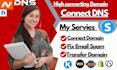 live website domain connect domain transfer domain dns