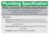 write compliant plumbing specs using google ai code validation
