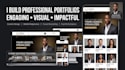 create a professional portfolio website to showcase your work