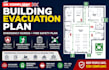 design UK compliant building evacuation, emergency egress plan fire safety plan