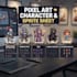 create pixel art character designs and sprite sheets