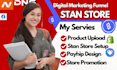 setup 7figure shopify digital product store, etsy shop, stan store digital store
