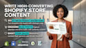 write high converting shopify store product and blog posts