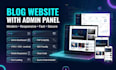 build a blog website with admin panel