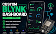 build a custom blynk iot dashboard for esp32 and esp8266