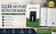 design a clear home appliance instruction manual