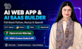 build full stack ai web application, custom ai saas, or web app