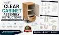 design clear cabinet assembly instructions