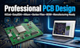 design a professional pcb schematic and pcb layout