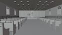 design church interior, exterior, floor plan and 3d modeling