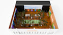 gym set up with renders