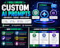 create custom chatgpt and google gemini ai prompts