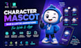 create character mascot rive, lottie animations web and app