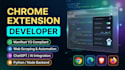 develop manifest v3 chrome extension with python backend