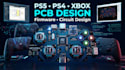 design ps5 ps4 xbox game controller pcb firmware and circuit