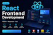 build a responsive react js frontend website or web app