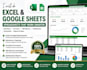 design editable excel, google sheets, budget spreadsheet and invoice templates