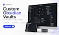create obsidian vault, knowledge management system and custom templates