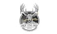 make deer hunters logo with authentic urine scent business