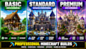 build minecraft map, minecraft castle, house, spawn, hub