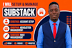 setup substack account manage substack newsletter manage substack post