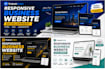 create a responsive business website using HTML CSS javascript