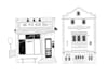 draw an architectural sketch in line art