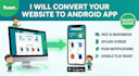 convert website to android app with webview and custom features