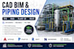 create 3d plant models, piping layout, and isometrics in autocad plant 3d