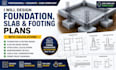 design foundation, slab and footing plans with calculations