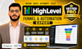 create gohighlevel website, funnel and ghl automation