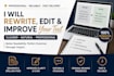rewrite and improve your text professionally
