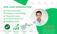 do b2b lead generation and web research