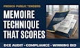write your french public tender response and memoire technique